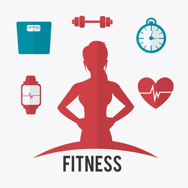 Conception de fitness . — Image vectorielle