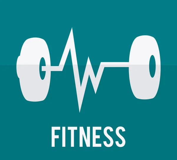 Fitnesz tervezés. — Stock Vector