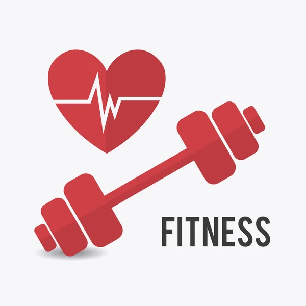 Fitnesz tervezés. — Stock Vector