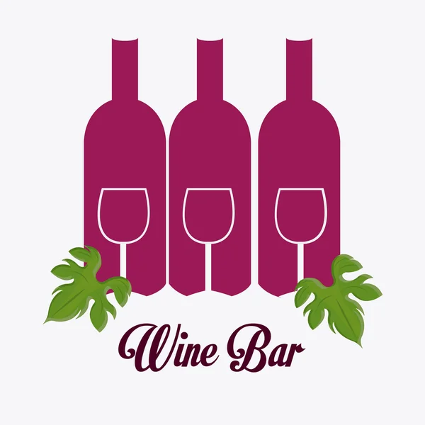 Diseño del vino . — Vector de stock