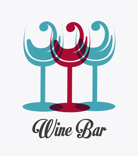 Diseño del vino . — Vector de stock