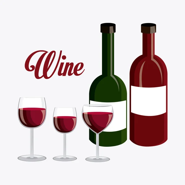 Diseño del vino . — Vector de stock