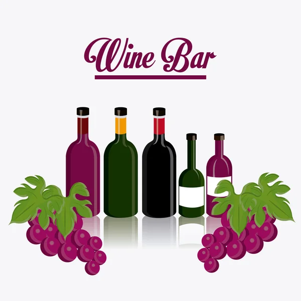 Diseño del vino . — Vector de stock