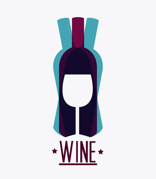 Víno design. — Stockový vektor