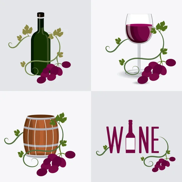Vin design. — Stock vektor