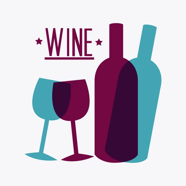 Diseño del vino . — Archivo Imágenes Vectoriales