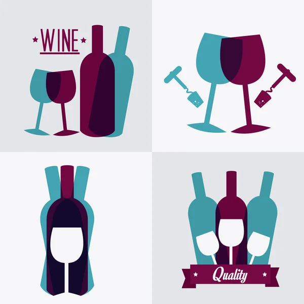 Conception du vin . — Image vectorielle