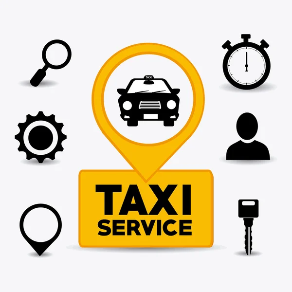 Progettazione taxi . — Vettoriale Stock