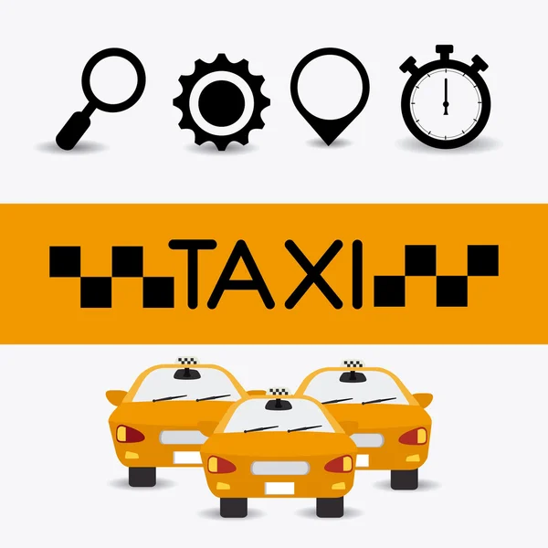 Diseño de taxi . — Vector de stock