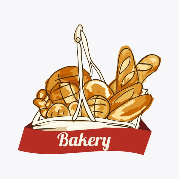 Diseño de panadería . — Vector de stock