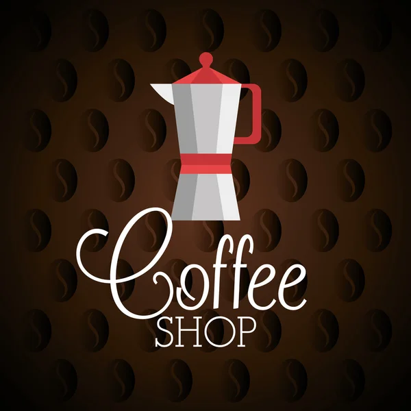 Kaffeedesign. — Stockvektor