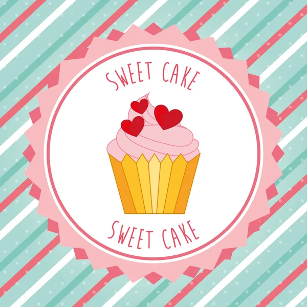 Sweet cupcake — Stock Vector