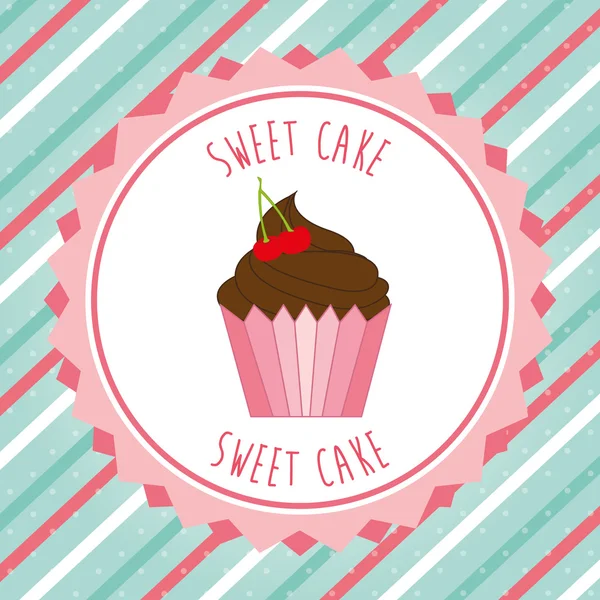 Słodkie ciastko — Wektor stockowy