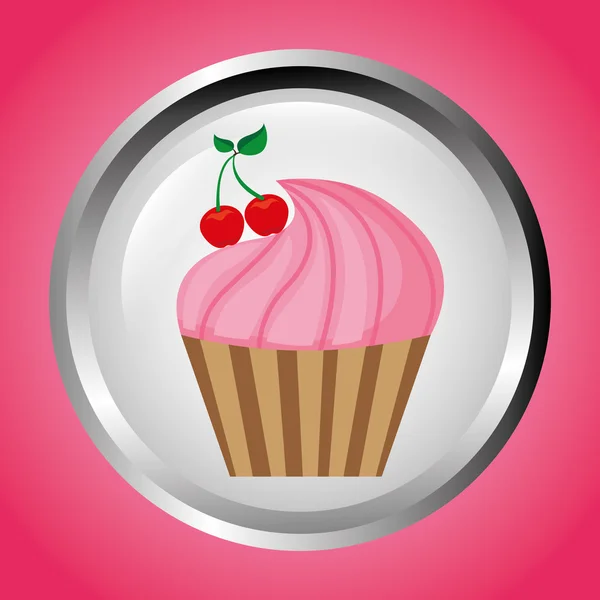 Sweet cupcake — Stockvector