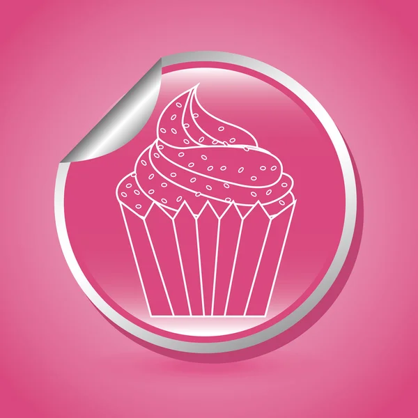 Sweet cupcake — Stockvector