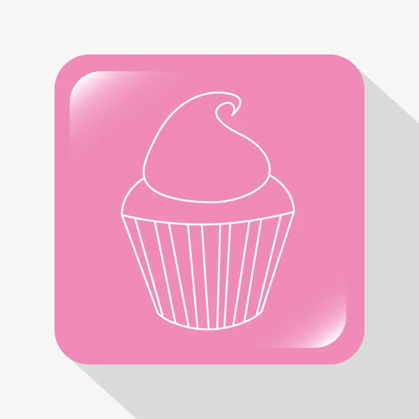 Sweet cupcake — Stock Vector