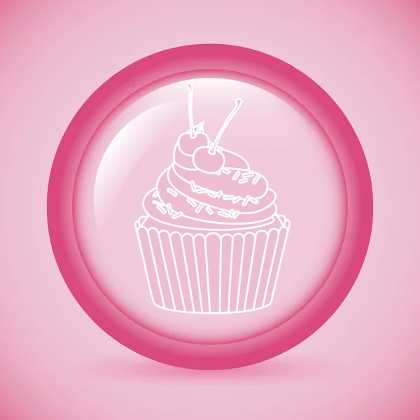 Sweet cupcake — Stockvector