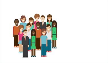 Video animasyon konuşan insanlar