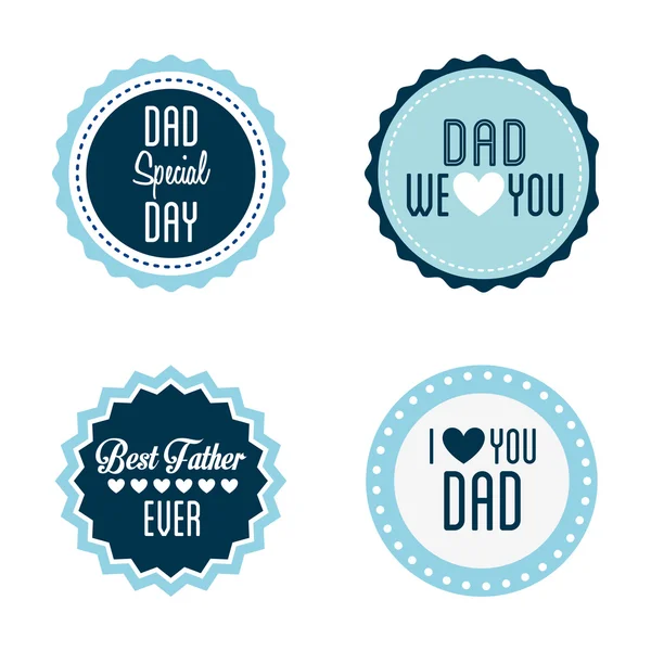 Happy fathers day — Stock Vector