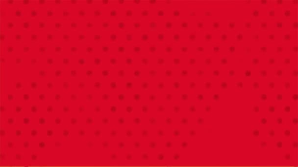 红色背景，波普艺术视频动画 — 图库视频影像