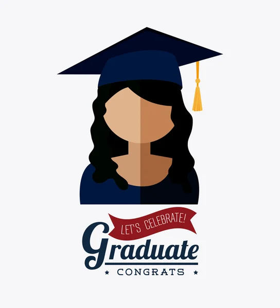 Diseño de graduación . — Vector de stock