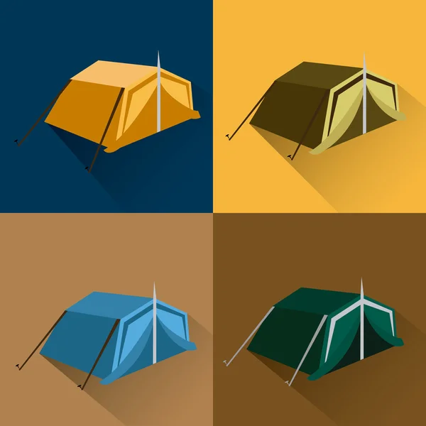 Design del campeggio . — Vettoriale Stock