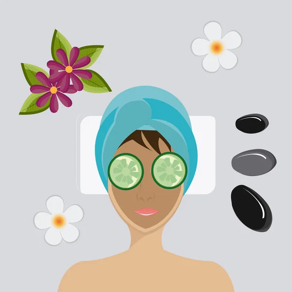 Diseño de spa . — Vector de stock