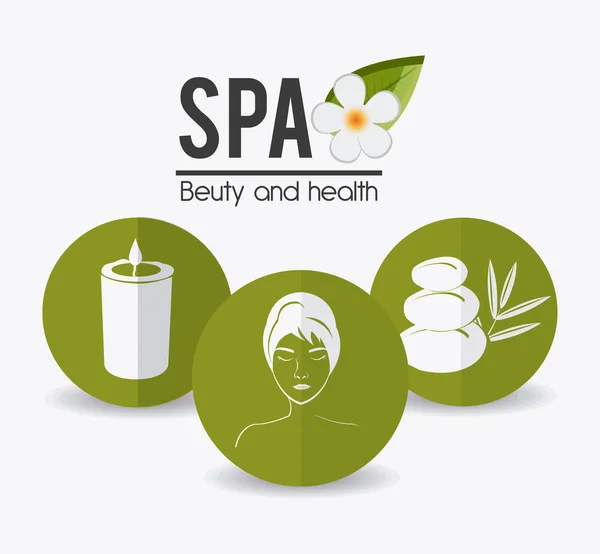 Diseño de spa . — Vector de stock