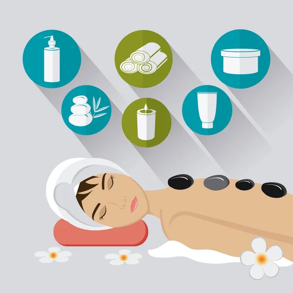 Diseño de spa . — Vector de stock