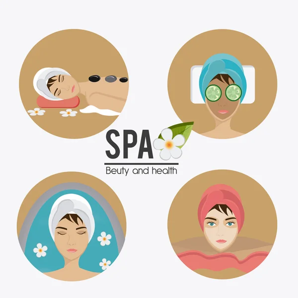 Diseño de spa . — Vector de stock