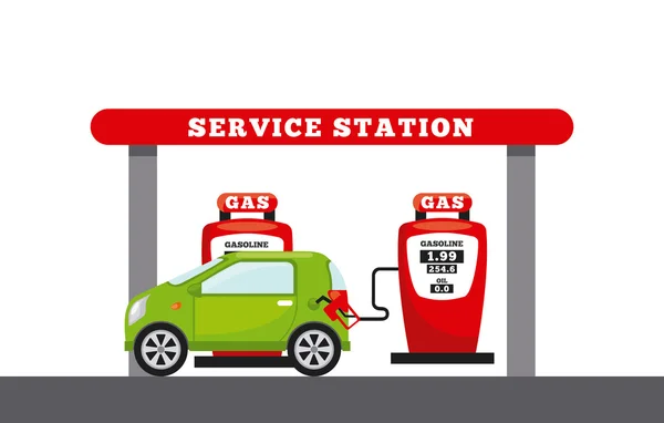 Tankstelle — Stockvektor