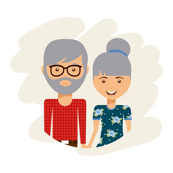 Familia feliz — Vector de stock