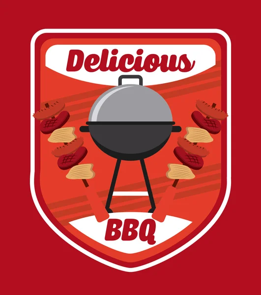 Bbq menu — Stockvector