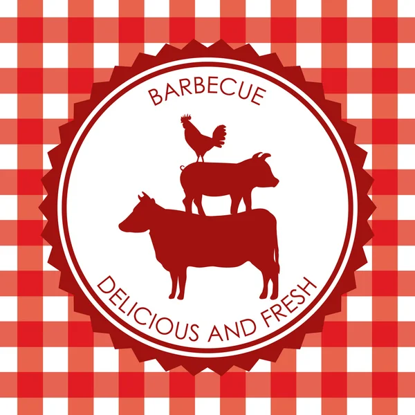 Menu barbecue — Image vectorielle