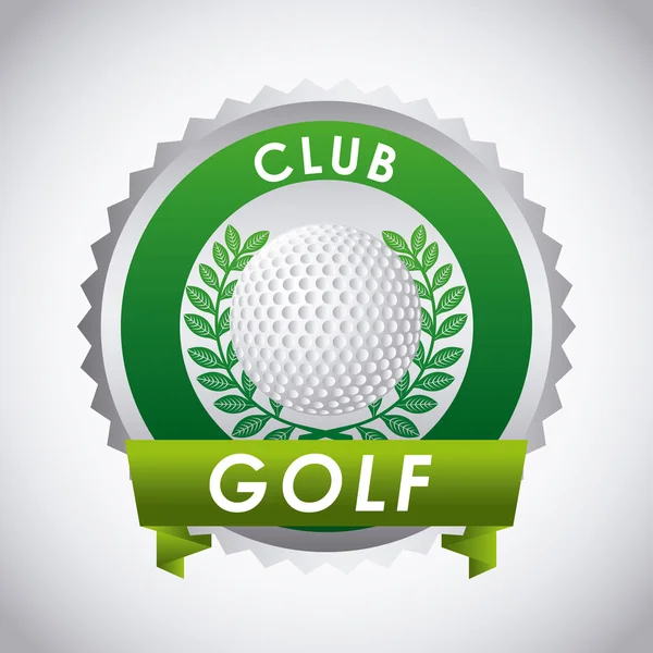 Jelkép Golf club — Stock Vector