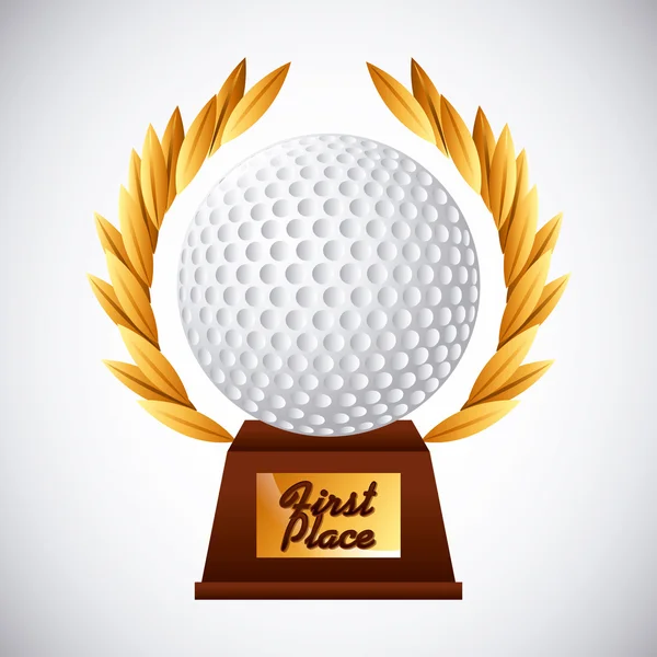 Emblema do clube de golfe — Vetor de Stock