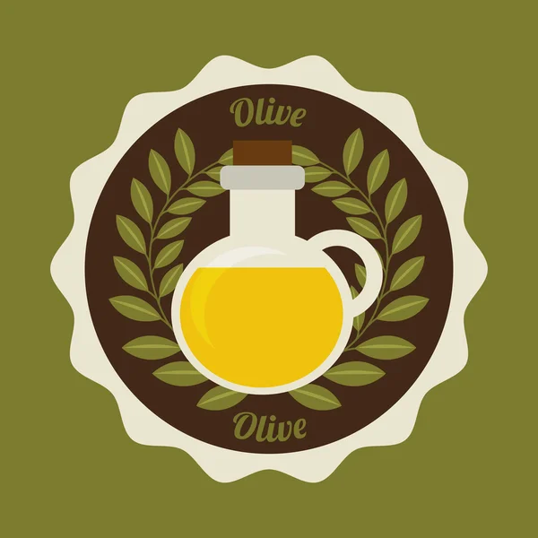 Aceite de oliva — Vector de stock