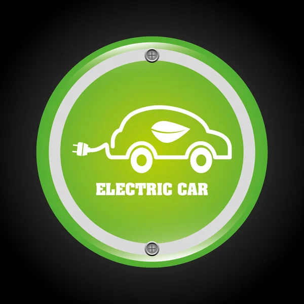 Voiture électrique — Image vectorielle