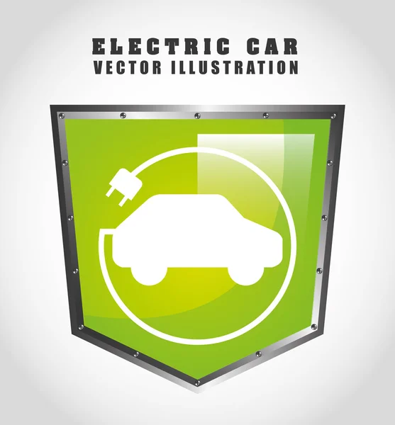 Carro elétrico — Vetor de Stock