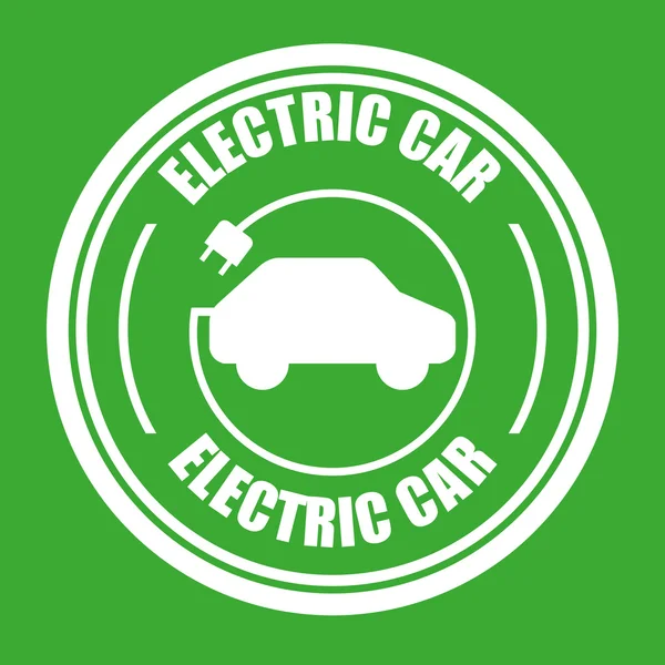 Elektrické auto — Stockový vektor