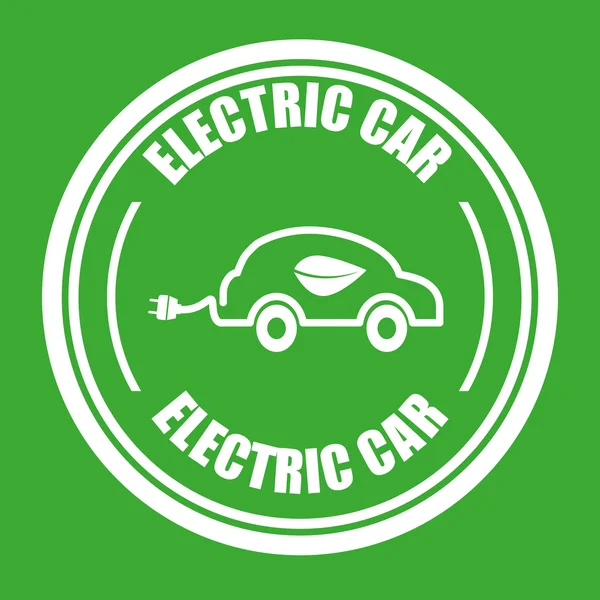 Coche eléctrico — Archivo Imágenes Vectoriales