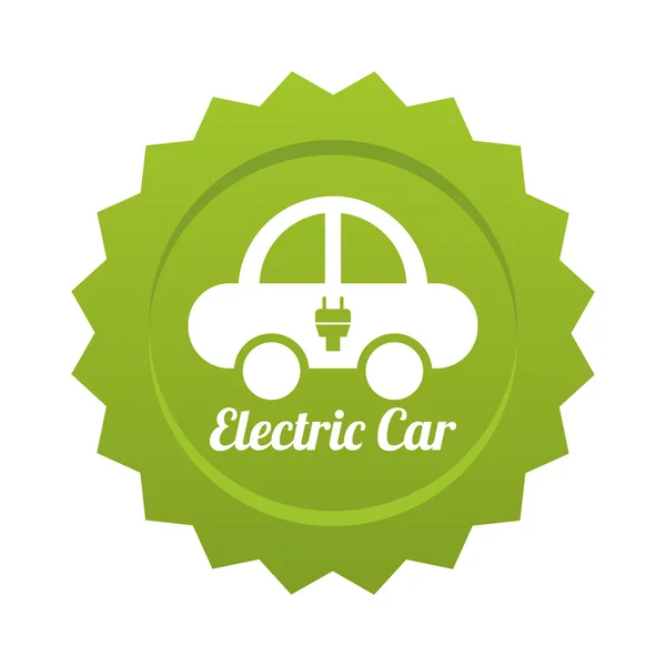 Coche eléctrico — Archivo Imágenes Vectoriales