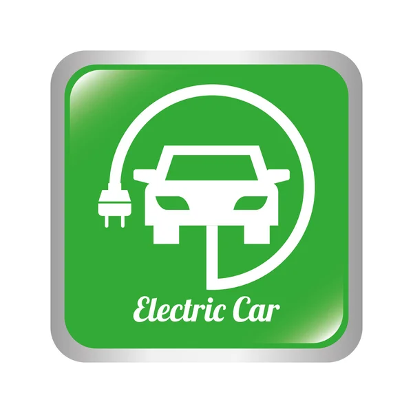 Electric car — Stock Vector