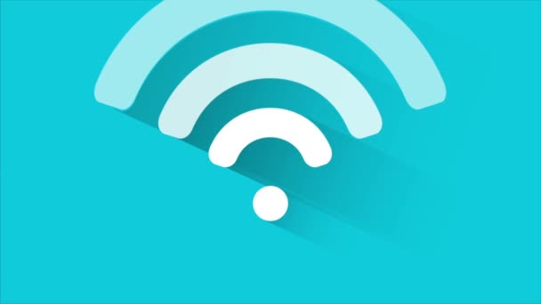 WiFi Video animatie — Stockvideo