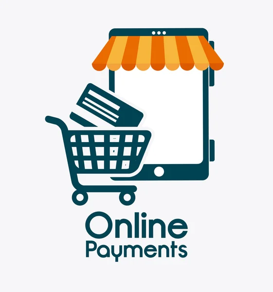 Online payments design. — Stock Vector