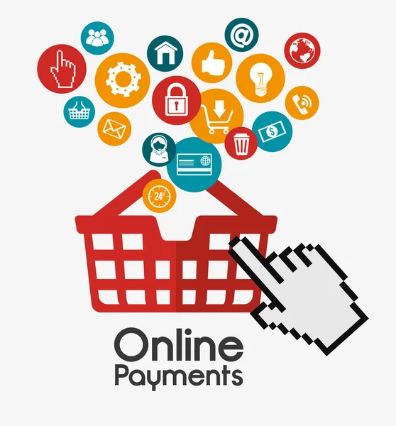 Online πληρωμές σχεδιασμού — Διανυσματικό Αρχείο
