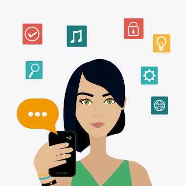 Sohbet mobil tasarım.