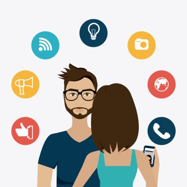 Sohbet mobil tasarım.