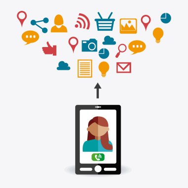 Sohbet mobil tasarım.