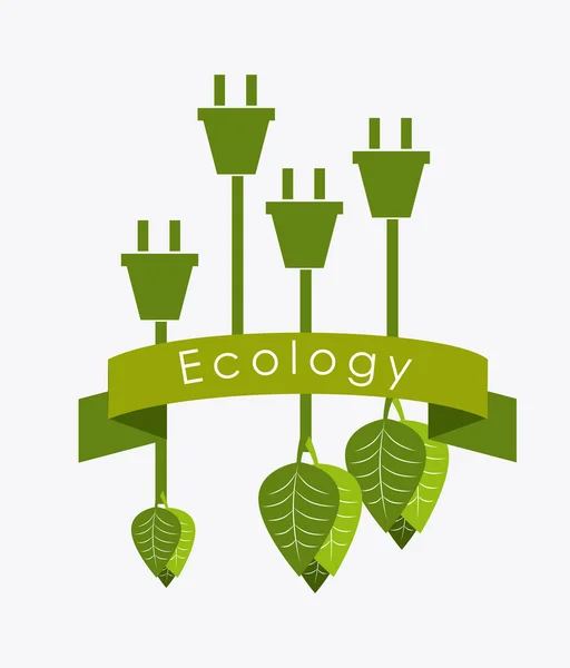 Ecologie ontwerp. — Stockvector